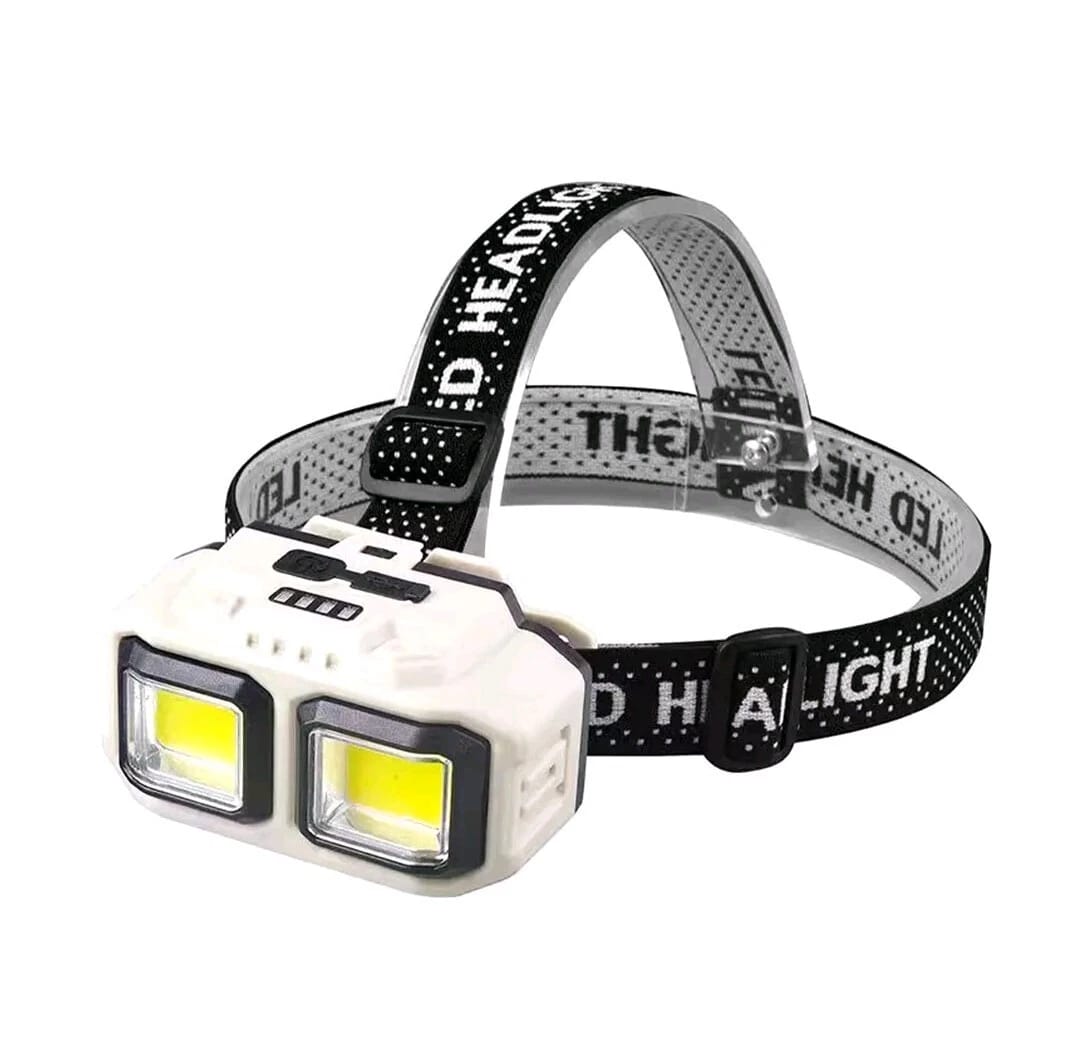 led headlight use rechargeable waterproof powerful  sensor flashlight with 3 different light mood
