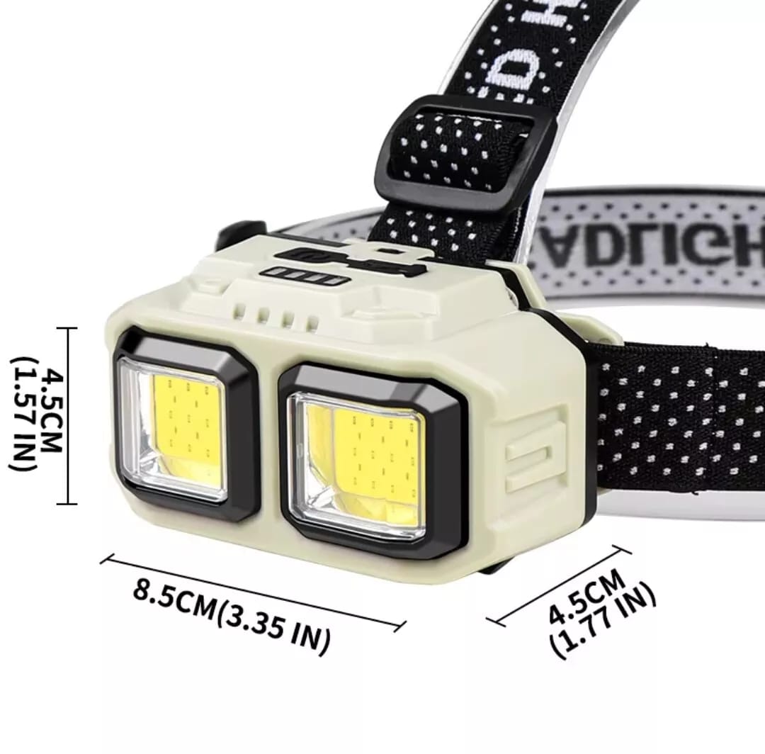 led headlight use rechargeable waterproof powerful  sensor flashlight with 3 different light mood