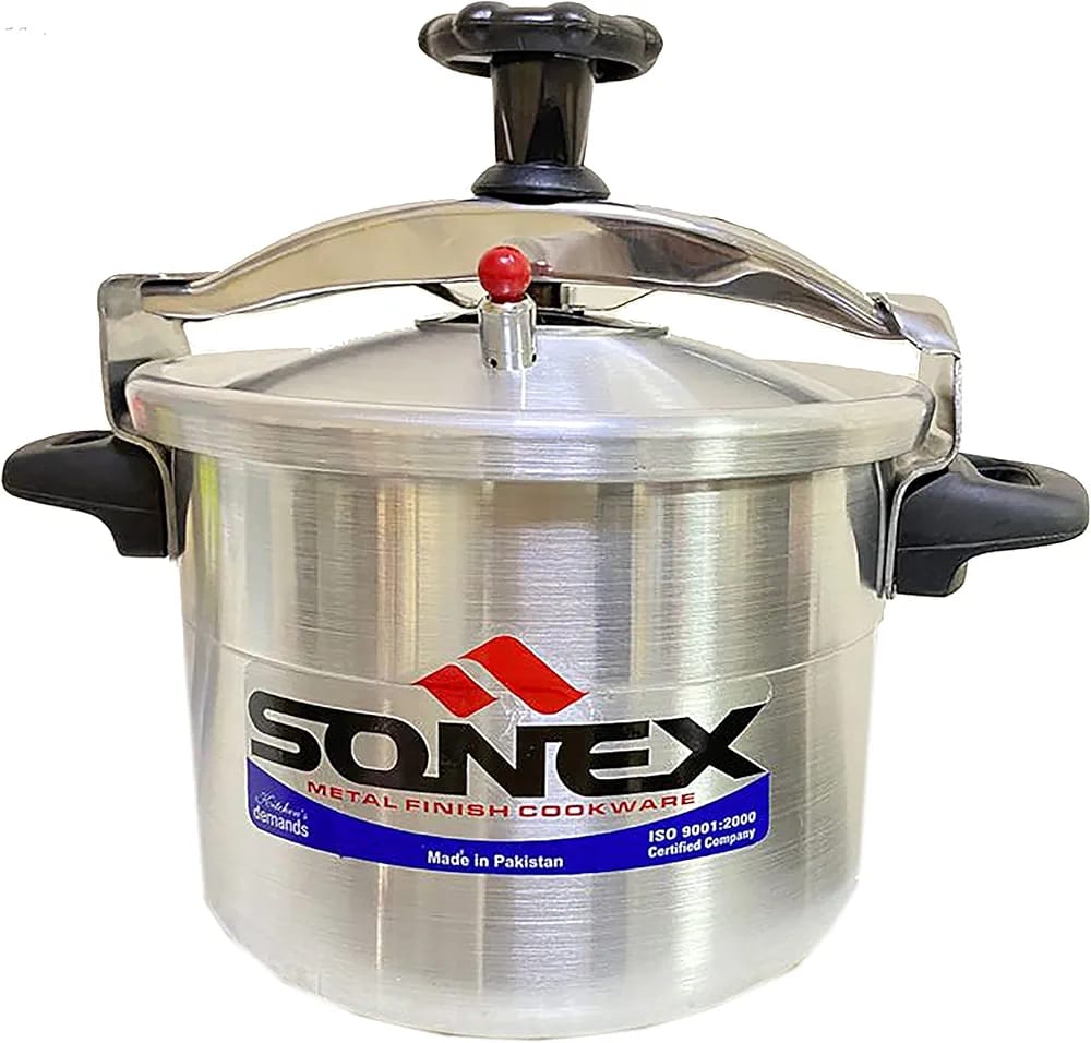 Arabic‑Style Stainless Steel Pressure Cooker , Insulated, Multi‑Safety, Works on Induction, Gas & Hotplate