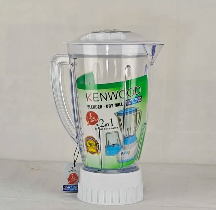 3‑in‑1 Kenwood / 2‑in‑1 Juicer‑Blender – Powerful Motor, 2 L Crystal‑Plastic Jug, Chopper‑Grinder & Juicer Attachments, Multi‑Speed Control